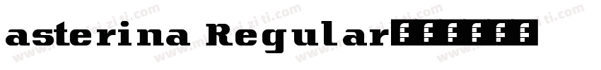 asterina Regular字体转换
